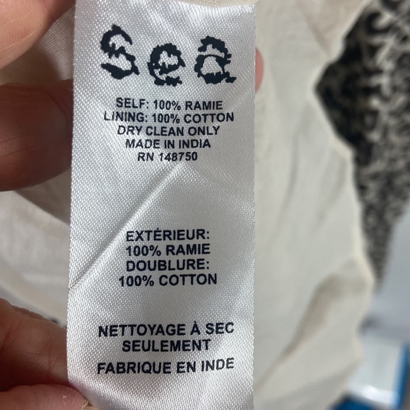 SEA New York Leopard button front ruffle Sleeve midi Dress - Picture 7 of 7